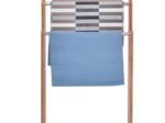 Towel and Clothes Rack Ladder Natural Bamboo Wood