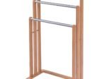 Towel and Clothes Rack Ladder Natural Bamboo Wood