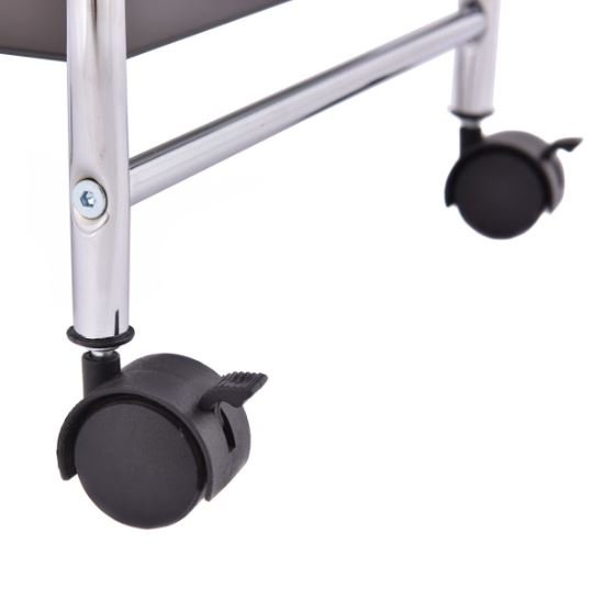 Storage Trolley with Drawers on Wheels 32.5 x 37 x 74.5 CM Multicolor