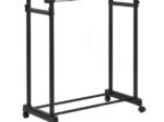 Clothes Rack Wardrobe Racks on Wheels 84 x 43 x (94-168)CM