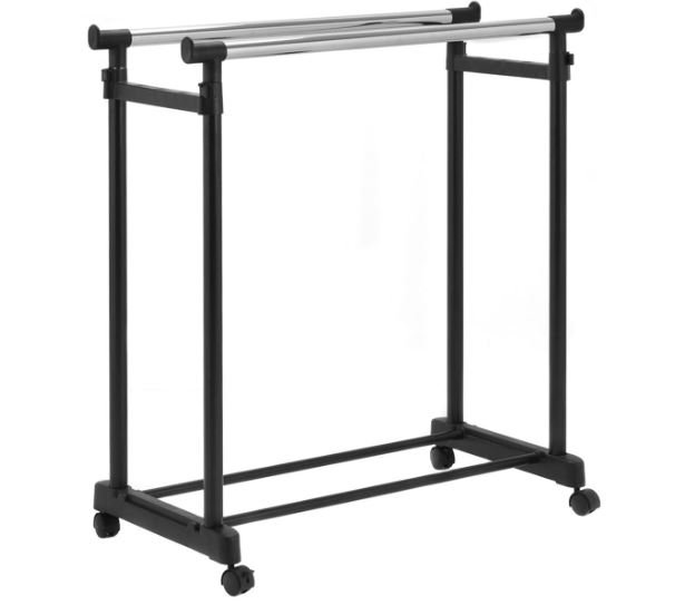 Clothes Rack Wardrobe Racks on Wheels 84 x 43 x (94-168)CM