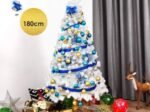 White Artificial Christmas Tree 180cm Metal Stand
