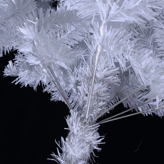 White Artificial Christmas Tree 180cm Metal Stand