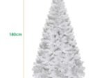 White Artificial Christmas Tree 180cm Metal Stand