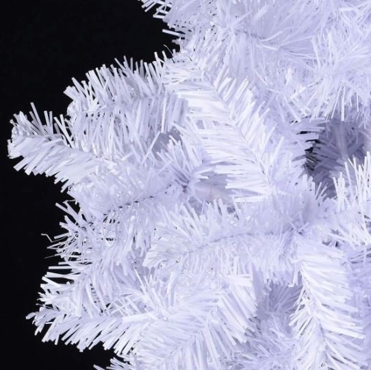 White Artificial Christmas Tree 210cm Metal Stand