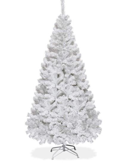 White Artificial Christmas Tree 180cm Metal Stand