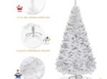 White Artificial Christmas Tree 150cm Metal Stand