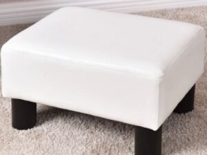 Cube Footrest Stool Pouf Footstool PU Seat