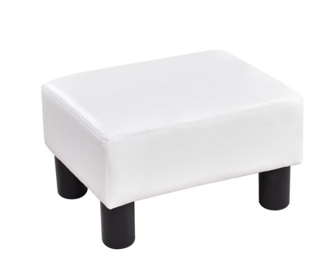 Cube Footrest Stool Pouf Footstool PU Seat