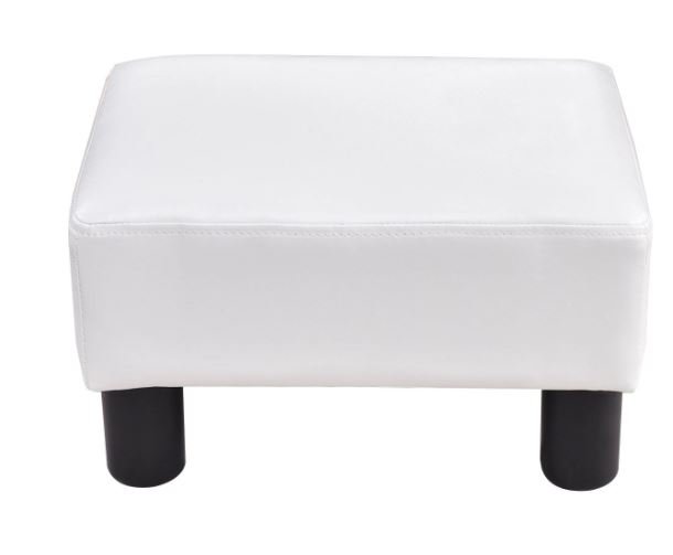 Cube Footrest Stool Pouf Footstool PU Seat