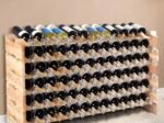 72 Bottle Wine Rack Modular Sturdy Pine Wood