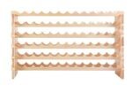 72 Bottle Wine Rack Modular Sturdy Pine Wood