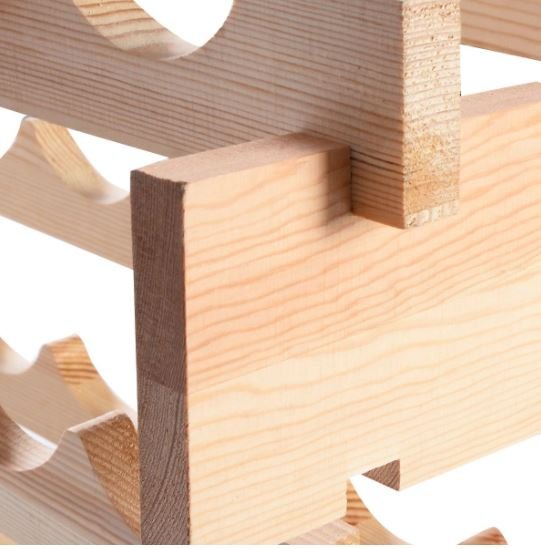 72 Bottle Wine Rack Modular Sturdy Pine Wood