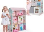 2in1 Children's Dollhouse Kitchen 2 Sided 8 Accessories, Sound, Lights, 3 Floors