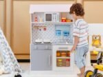 2in1 Children's Dollhouse Kitchen 2 Sided 8 Accessories, Sound, Lights, 3 Floors