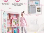 2in1 Children's Dollhouse Kitchen 2 Sided 8 Accessories, Sound, Lights, 3 Floors