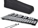 30 Note Glockenspiel Xylophone Wooden Frame Aluminum Bars