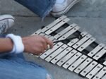 30 Note Glockenspiel Xylophone Wooden Frame Aluminum Bars