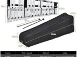 30 Note Glockenspiel Xylophone Wooden Frame Aluminum Bars