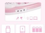 Electronic Piano Keyboard for Children 37 Keys Portable Rhythm Light Pink
