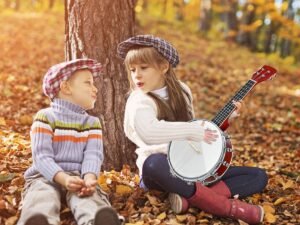 Wooden 4 String Banjo 24 Inch Remo Head Carry Bag 62 x 21 x 7.5 CM