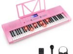 61-Key Electronic Piano Keyboard Microphone Stand 255 Sounds 255 Rhythms 24Demo