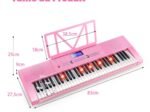 61-Key Electronic Piano Keyboard Microphone Stand 255 Sounds 255 Rhythms 24Demo