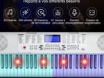 61-Key Electronic Piano Keyboard Microphone Stand 255 Sounds 255 Rhythms 24Demo