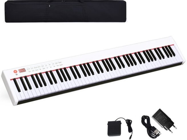 88-Key Digital Piano Weighted Keys Bluetooth Function MIDI Interface Speakers