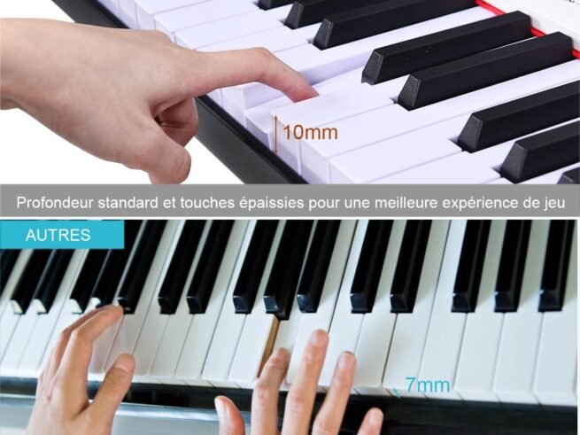 88-Key Digital Piano Weighted Keys Bluetooth Function MIDI Interface Speakers