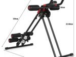 Foldable Abdominal Machine Trainer 4 Adjustable Resistance with LCD Screen