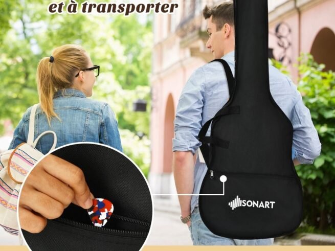 Wooden Acoustic Guitar Cutaway Folk 6 Accessories for Beginners and Professionals