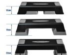 Aerobic Stepper Fitness Exercise Step 3 Adjustable Height Risers Non-Slip Pads