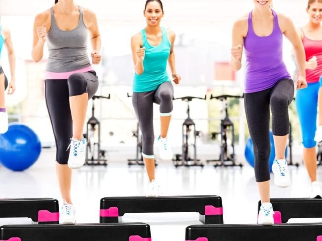 Aerobic Stepper with Adjustable Height 2 Levels 10/15CM