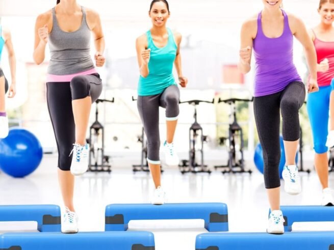 Aerobic Stepper with Adjustable Height 2 Levels 10/15CM