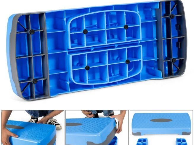Aerobic Stepper with Adjustable Height 2 Levels 10/15CM