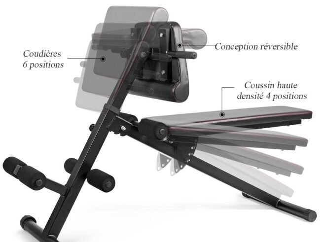 Adjustable Abdominal and Back Weight Bench Max. Load 150KG