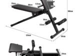 Adjustable Abdominal and Back Weight Bench Max. Load 150KG