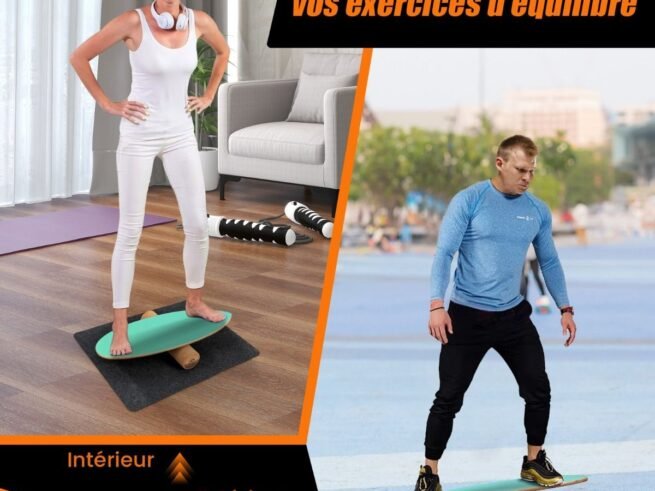 Balance Training Board with Roller and Non-Slip Mat Green