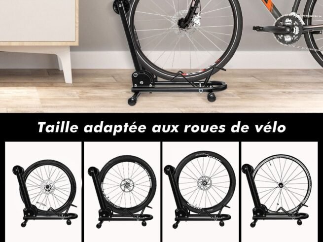 Foldable Bike Storage Rack for 24" 26" 27" MTB 700C Road Bicycle