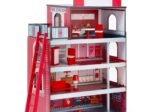 Children's Fire Station with Stable Frame Complete Accessories Building Set