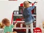 Children's Fire Station with Stable Frame Complete Accessories Building Set