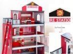 Children's Fire Station with Stable Frame Complete Accessories Building Set