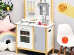 Children's Kitchen 5 Accessories 1 Sink 1 Oven 2 Stoves Imitation Toy