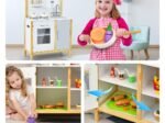 Children's Kitchen 5 Accessories 1 Sink 1 Oven 2 Stoves Imitation Toy