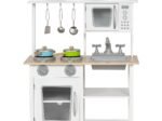 Children's Kitchen with Accessories Microwave Saucepan Utensil Toys Play