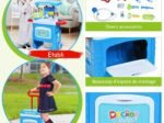 2 in 1 Children's Medical Toy 10 Pcs Accessories Wheeled Suitcase Light Sound