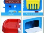 2 in 1 Children's Medical Toy 10 Pcs Accessories Wheeled Suitcase Light Sound