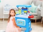 2 in 1 Children's Medical Toy 10 Pcs Accessories Wheeled Suitcase Light Sound