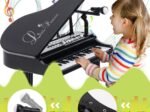 Multifunctional Children's Toy Piano 37 Keys Microphone Teaching Mode Led